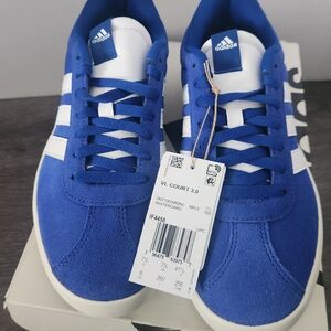 Adidas VL Court 3.0 Men's Blue Sneakers Siz 8 New In Box